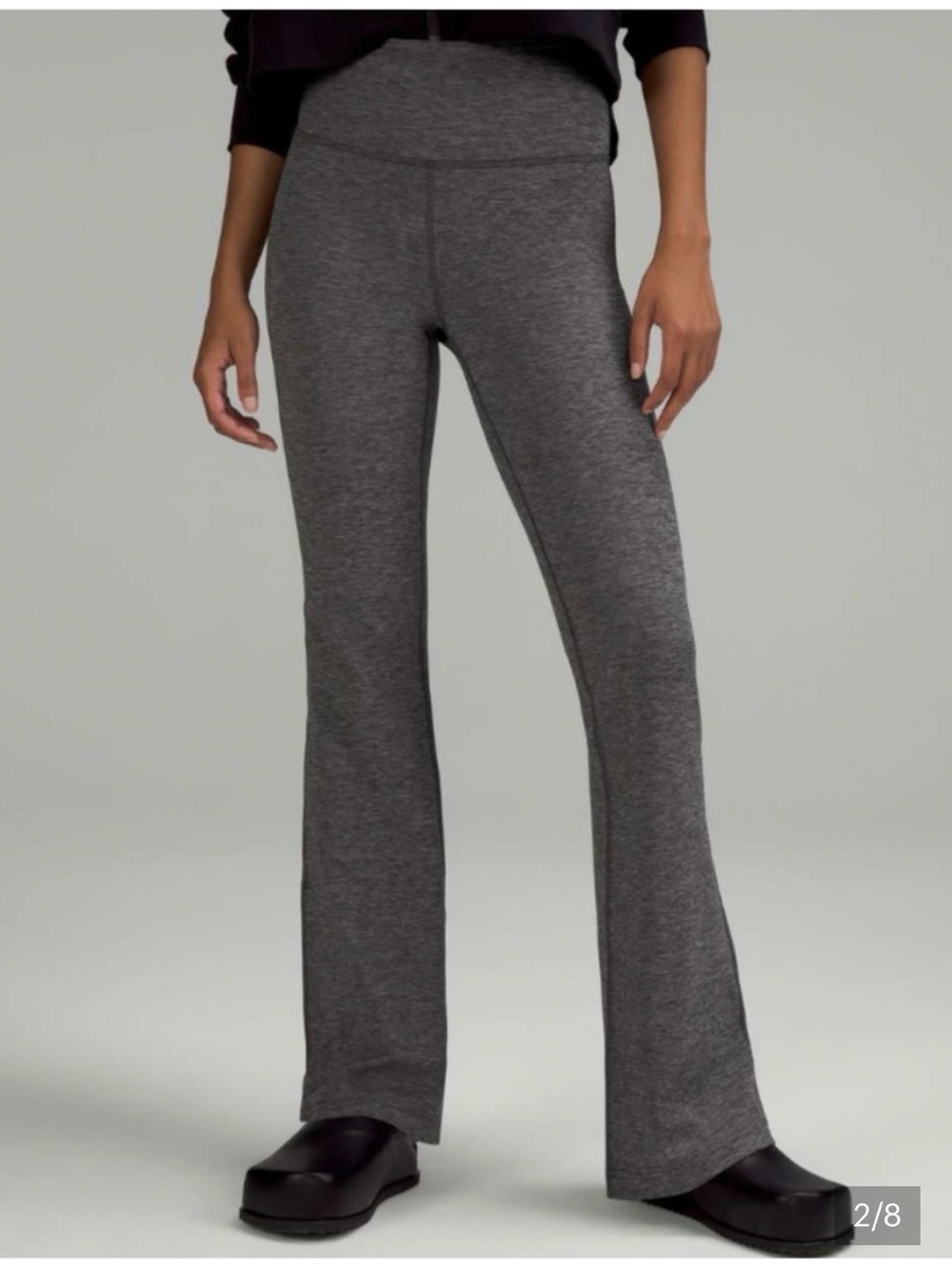 lululemon athletica groove Flare Leggings in heather grey size 4